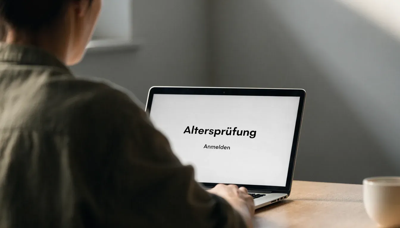 Eine alte Holzbrücke führt über einen Bergbach im Morgenlicht, Tannen säumen das Ufer