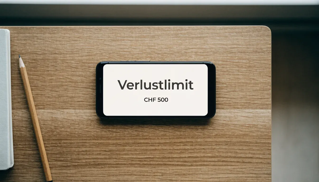 Eine kleine Messingwaage steht auf einem Holzschreibtisch vor einem Fenster, durch das Licht in einen ruhigen Büroraum fällt.