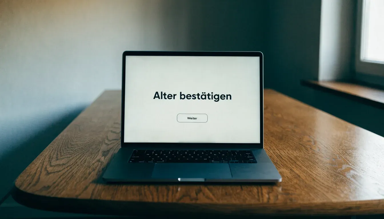 Ein schwerer Holzschreibtisch in einem Büro mit hohen Fenstern, Tageslicht fällt breit auf die leere Platte.