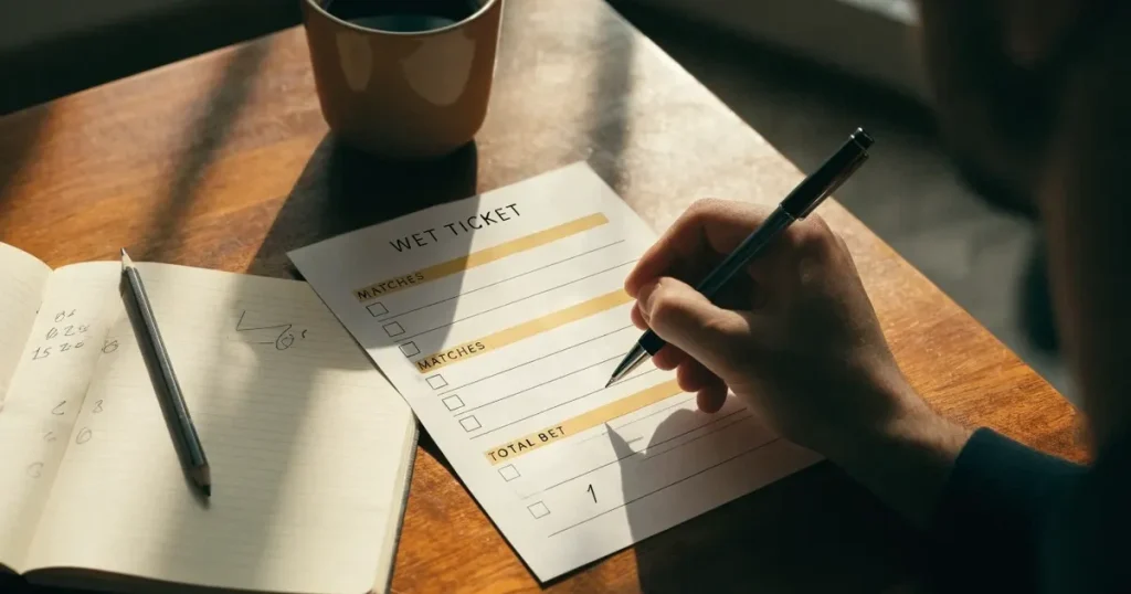 Ein Taschenrechner und ein Bleistift liegen auf kariertem Papier, auf dem nur handgezeichnete Striche und Kreise zu sehen sind.